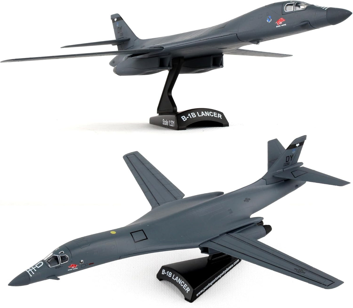 Daron Worldwide Trading 1/221 Stamp B-1 Lancer Boss Hawg Jet