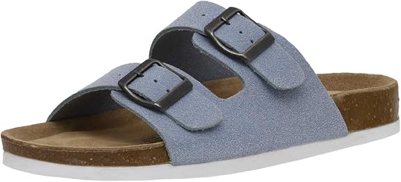 CUSHIONAIRE Lane Cork Footbed Sandals for Women - Size 9.5M