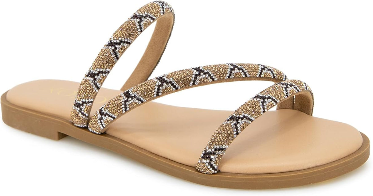 XOXO Women's Makayla Flat Sandal 9.5