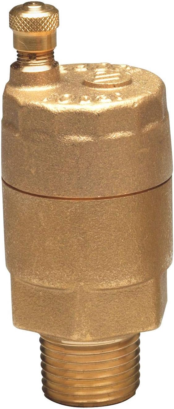 150 psi Automatic Air Vent Valve, Brass, 3/4 in Inlet