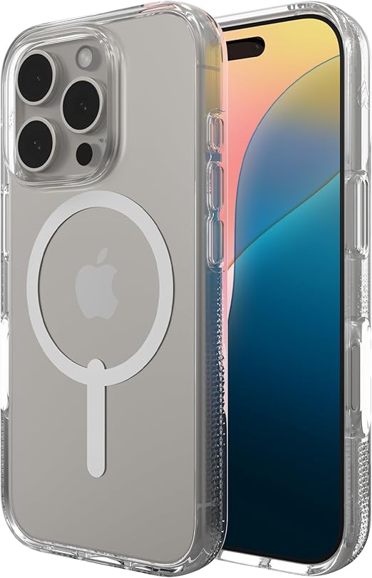 ZAGG Crystal Palace Snap Case for iPhone 16 Pro – Military-Grade 13ft Drop Protection, MagSafe Compatible, Crystal Clear, Anti-Yellowing, Graphene-Reinforced, Made from Recycled Materials