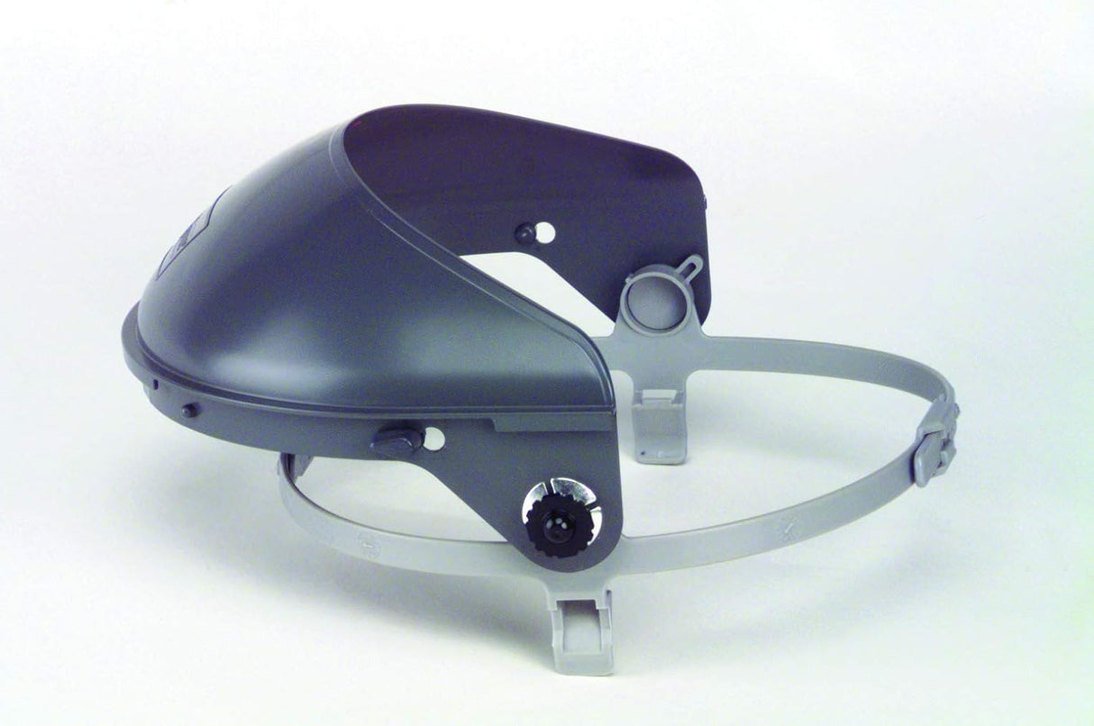 Fibre-Metal by Honeywell | Model F5400 | Speedy Loop Mounting High Performance Face Shield System for 4" Crown Size Hard Hats | Grey