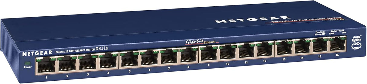 NETGEAR 16-Port Gigabit Ethernet Unmanaged Switch (GS116NA)