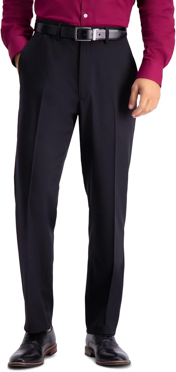 Haggar Men's Tailored Fit Pants Black 32W/32L