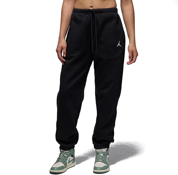 Jordan Brooklyn Fleece Women's Pants (FV7077-010, Black/White)- Women's XS