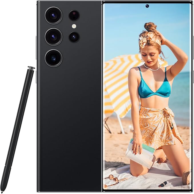 KILAO Unlocked Smartphone 6.7inch Cell Phone c24 Ultra 4+64GB HD Full Screen Straight Talk Phone Dual Sim Unlocked Android Phones Boost Mobile Phone (Black)