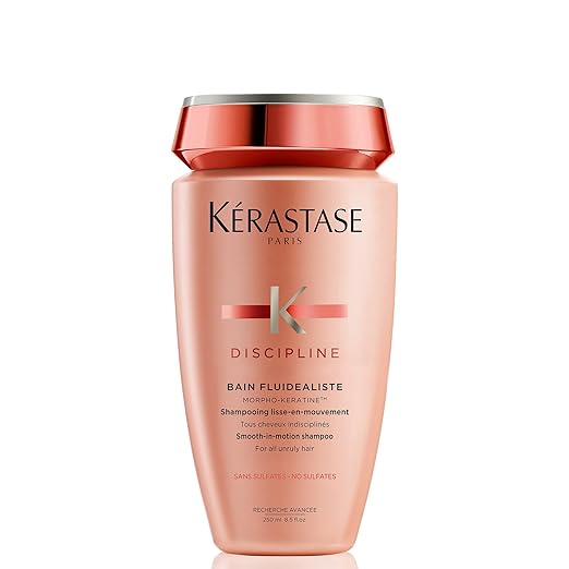 Kerastase Discipline Bain Fluidealiste Shampoo - Sulfate-Free, Smoothing & Hydrating, Frizzy Hair, Softens and Nourishes