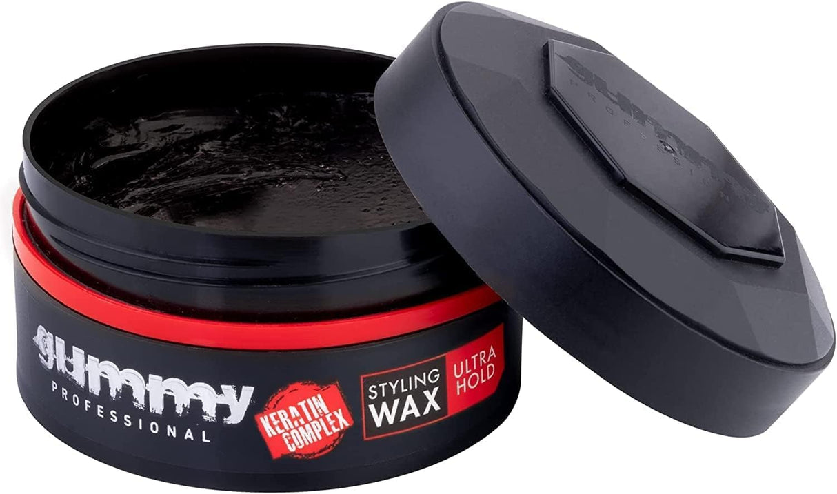 Gummy Hair Styling Gel Wax Ultra Hold, Red, 150ml