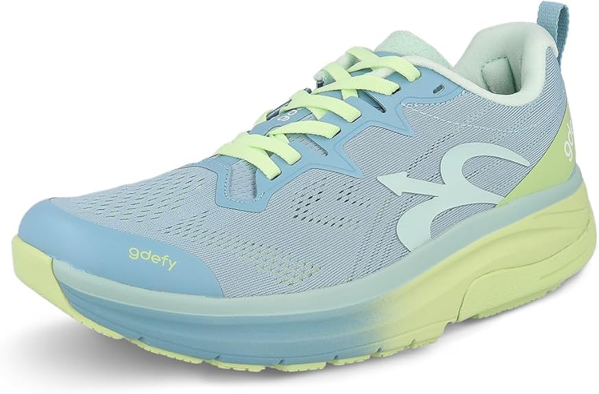 G-DEFY Lauff Women’s Supportive Running Shoe - Green/Aqua