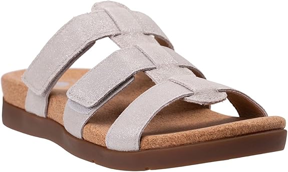 REVITALIGN Women's Spartan Slide - Color: Oatmeal Shimmer