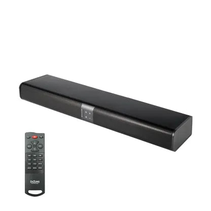 DOYOMI Sound Bar For Smart TV, Crisp Sound 26-in Wireless TV Soundbar Speakers With HDMI-ARC, Optical AUX Connection, Easy Setup, Detachable Surround Sound System For TV, PC, Projector