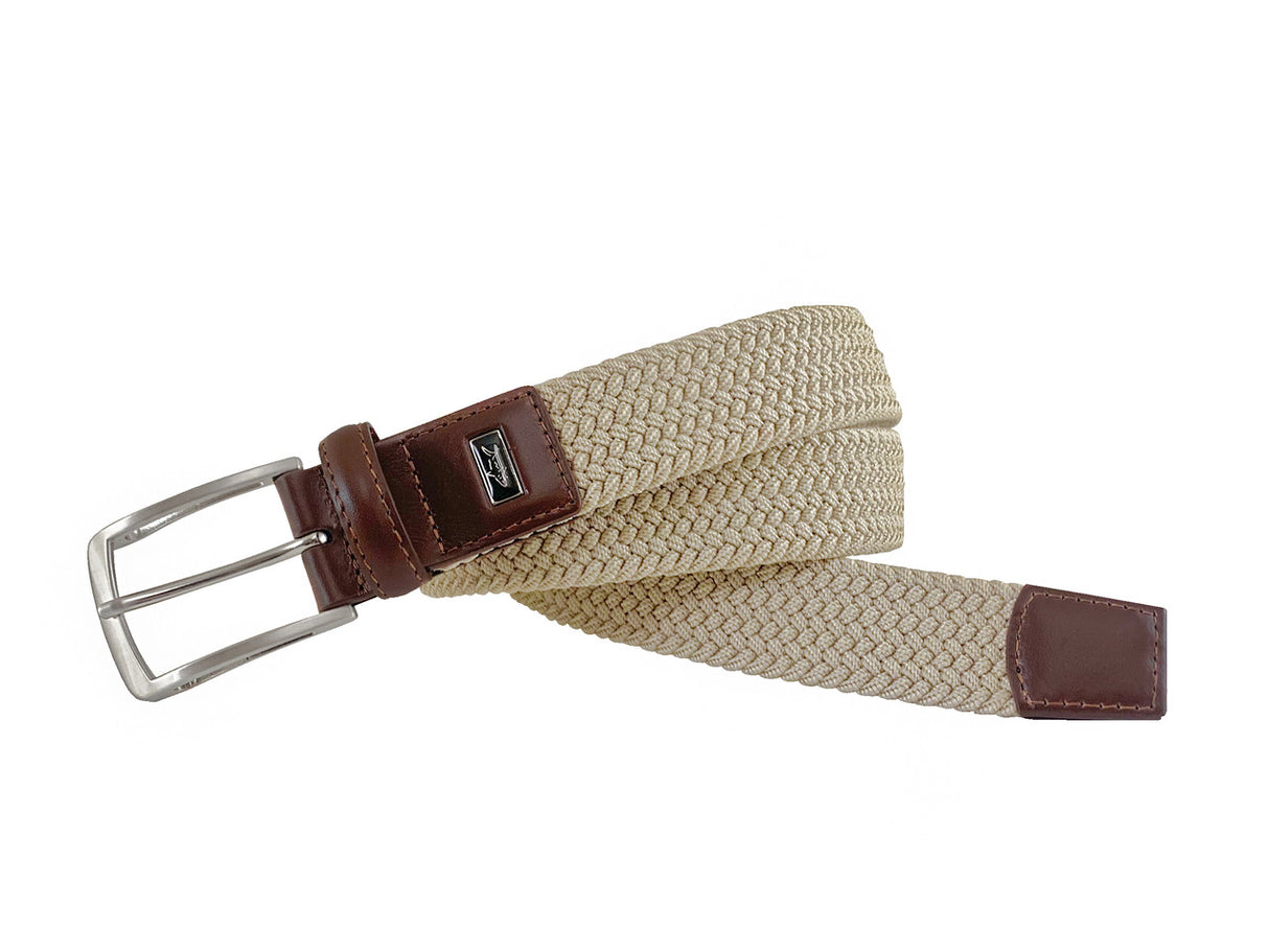 Greg Norman Stretch Solid Belt Size 32 (Khaki)