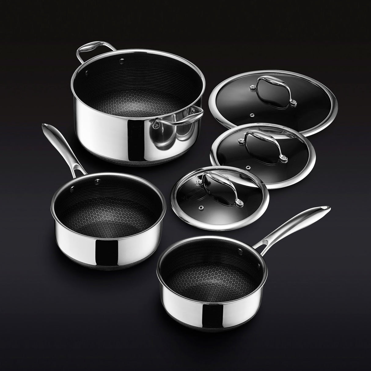 HexClad 6-Piece Sauce Pan Set