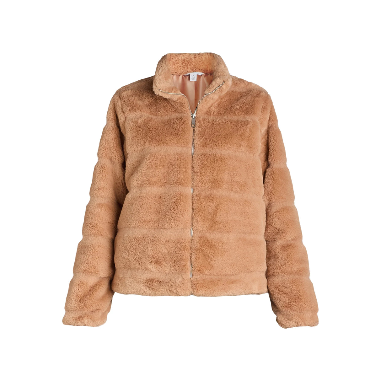 Time and Tru Women's Plus Faux Fur Channel Jacket Size:16/18 XL