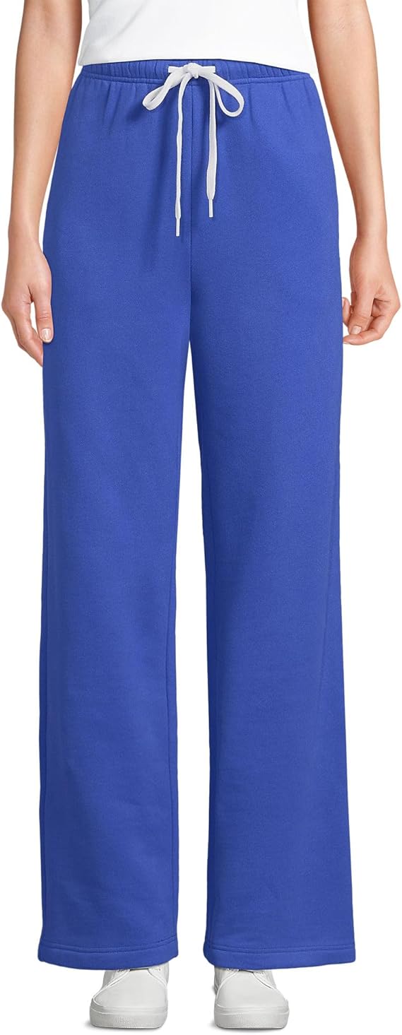 Lands' End Women's Serious Sweats High Rise Relaxed Straight Leg Size XL