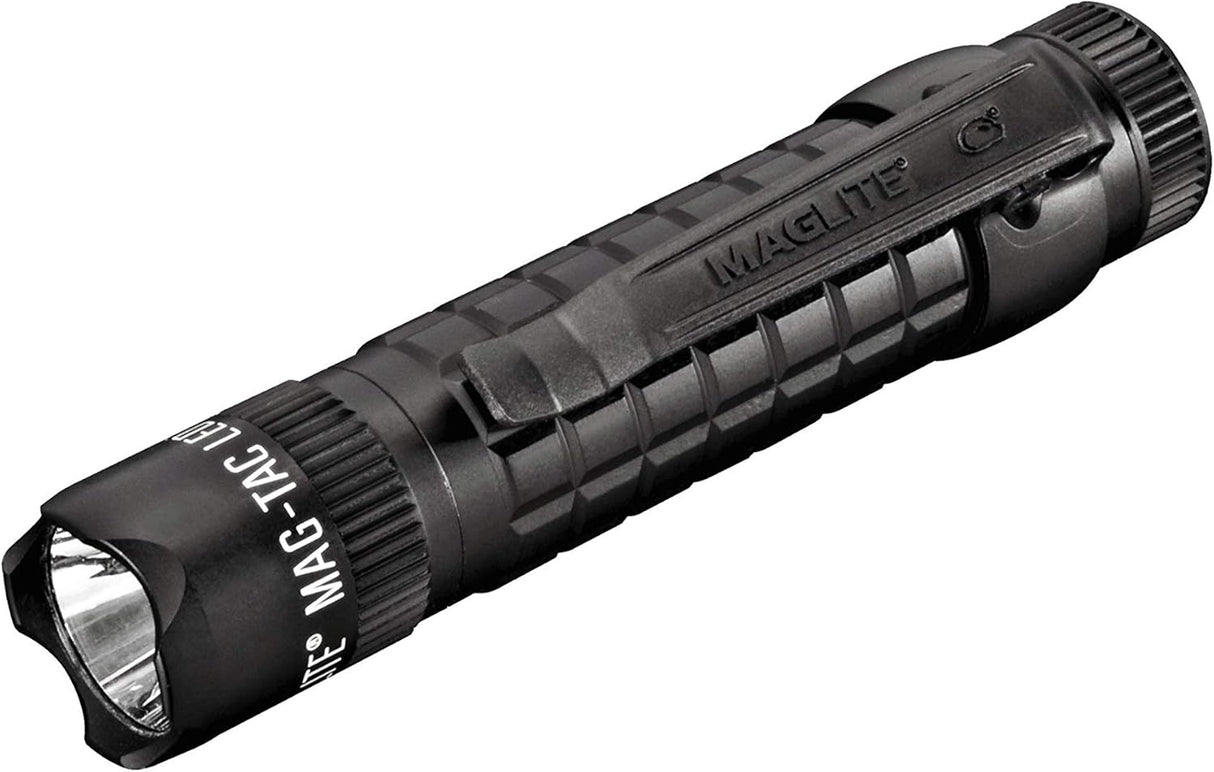 Maglite Mag-Tac LED 2-Cell CR123 Flashlight 320 Lumens- Crowned-Bezel, Matte Black