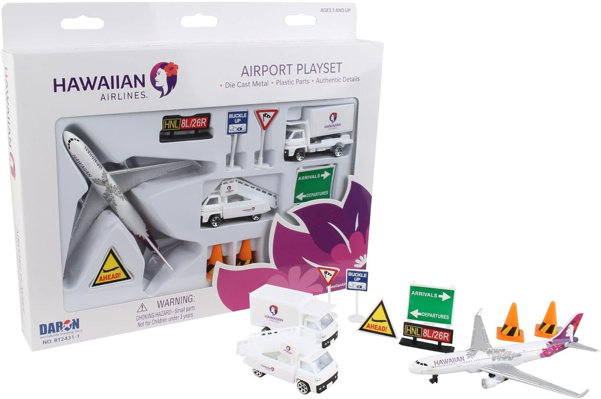 Daron Hawaiian Airlines 12 Piece Playset