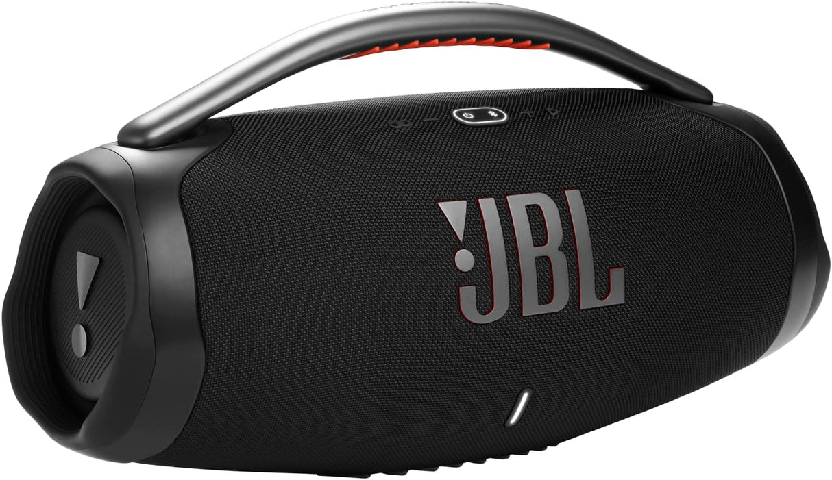 JBL Boombox 3 Black Portable Bluetooth Speaker with Massive Sound, Deepest Bass, IPX7 Waterproof, 24H Playtime