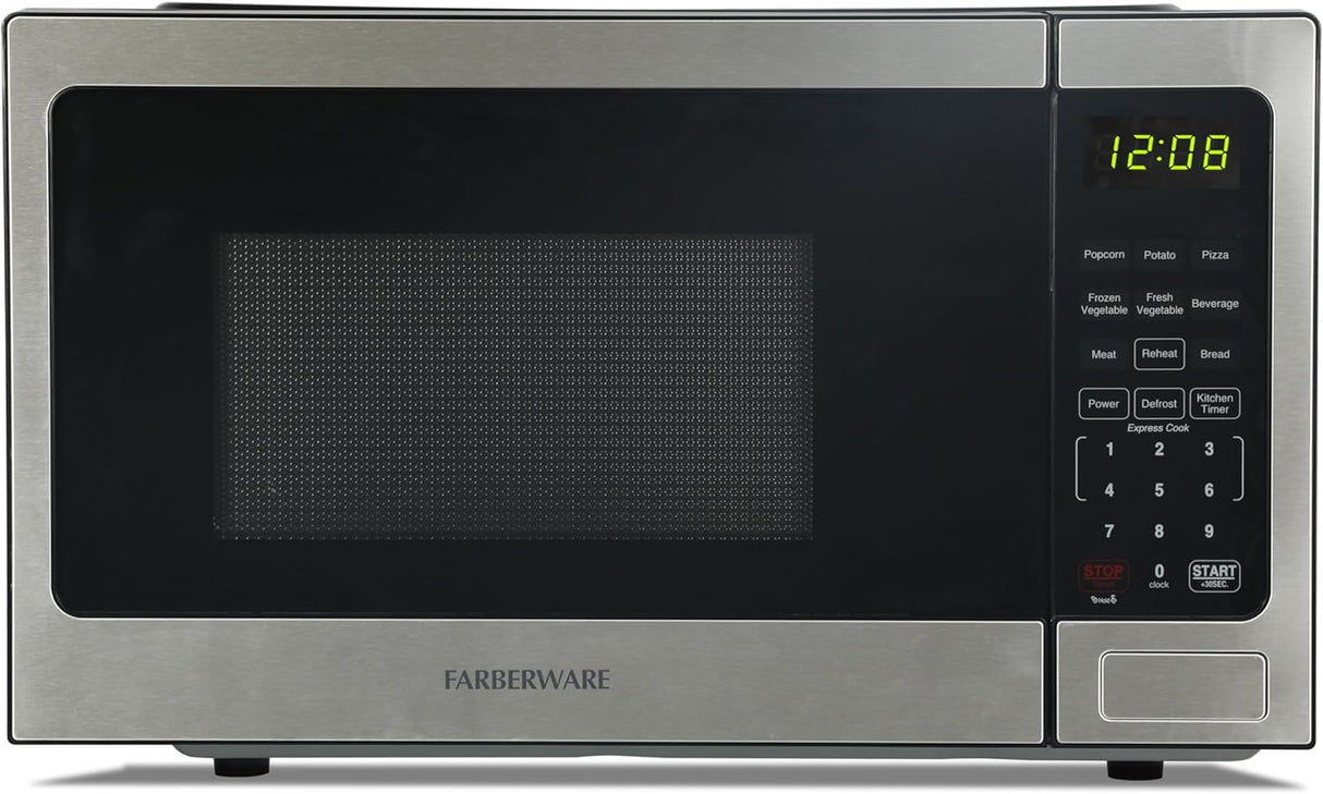 Farberware 0.9 Cu. Ft. Countertop Microwave Oven – 900 Watts Power