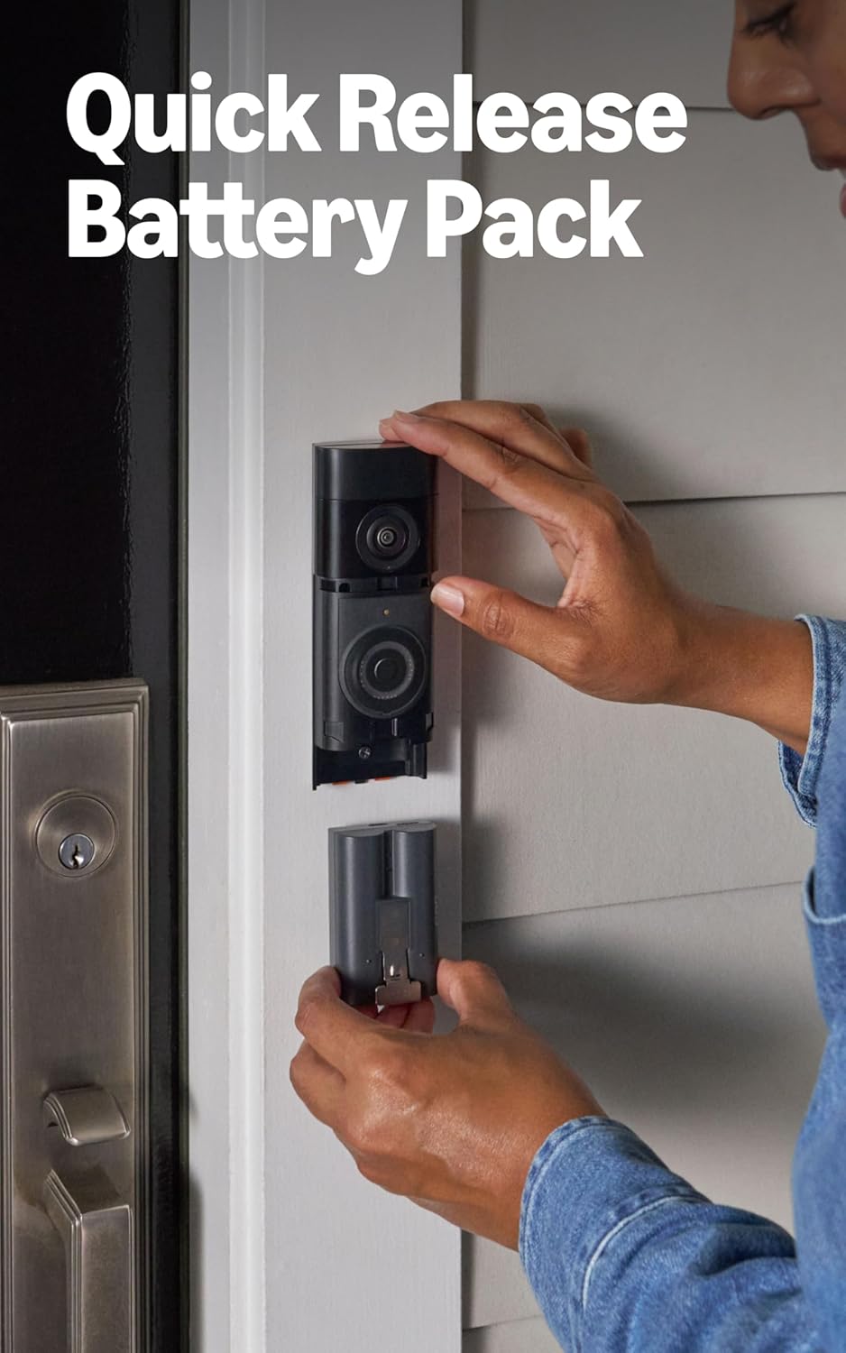 Ring Battery Doorbell Plus , (Second Gen) - Nickel Silver