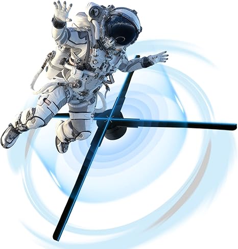 3d hologram led fan projector, 4 leavesHD 3D Hologram Fan, holographic fan Projector, Advertising Display Library and Holographic Led Projector (25.6in(65cm))