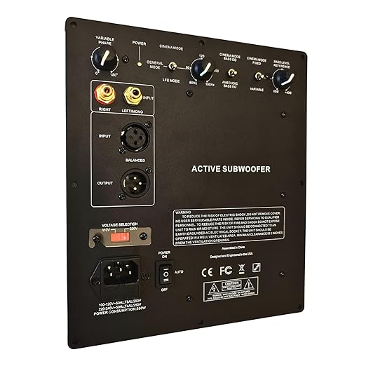 WAudio 350W Class-D Subwoofer Plate Amplifier - High Performance Amp Board Module for Subwoofers
