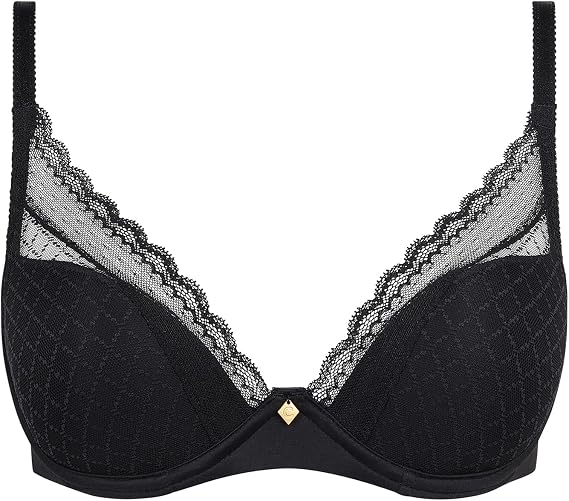 Chantelle Norah Chic Plunge T Shirt Bra (C16MNA-011) - Black - Size 32D