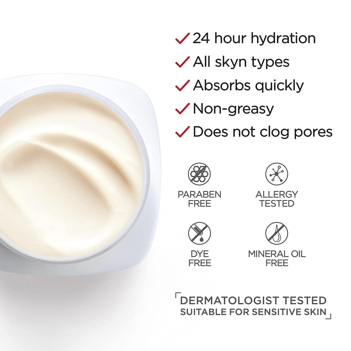 L’Oreal Paris Revitalift Anti Aging Face and Neck Cream, Smoothing and Firming Moisturizer for 24HR Hydration, Fragrance Free, 1.7 Oz