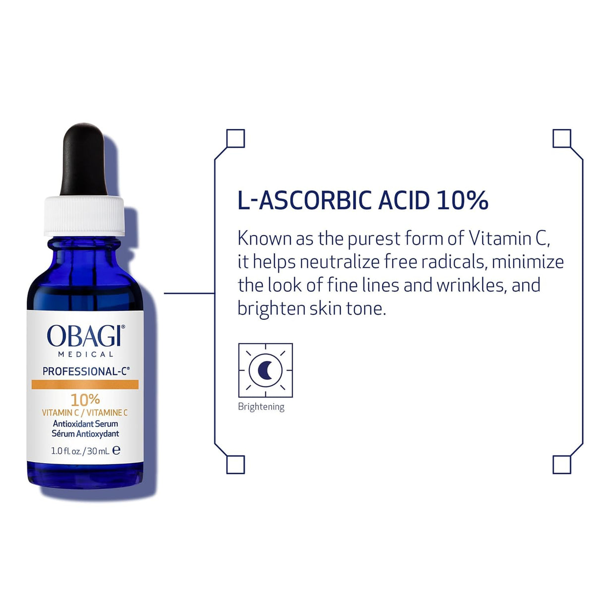 PROFESSIONAL-C® SERUM 10% Vitamin C Serum For Dry or Sensitive Skin 1.0 Oz.