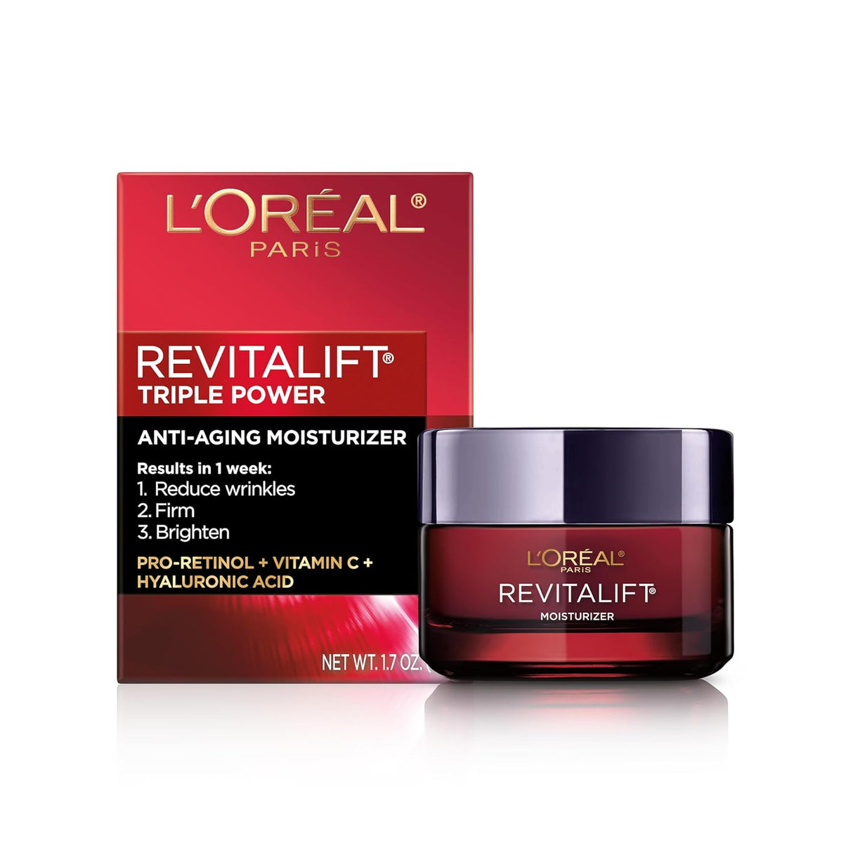 L'Oréal Revitalift Triple Power Anti-Aging Face Moisturizer 1.7 Oz