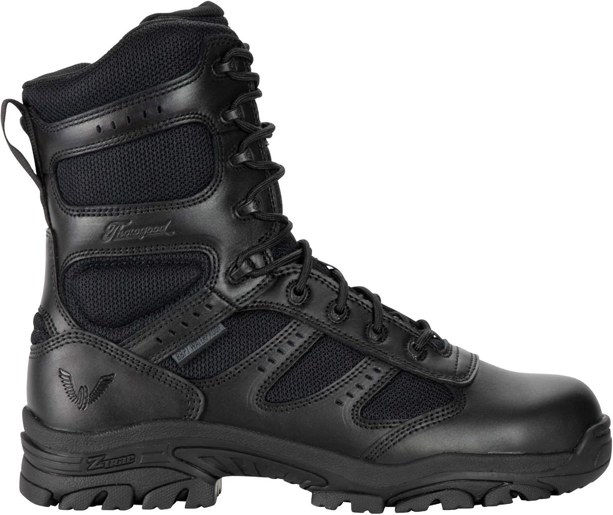 THOROGOOD - Men's 8" Black Deuce Series Waterproof Duty Boots with Composite Safety Toe - US 9.5 M