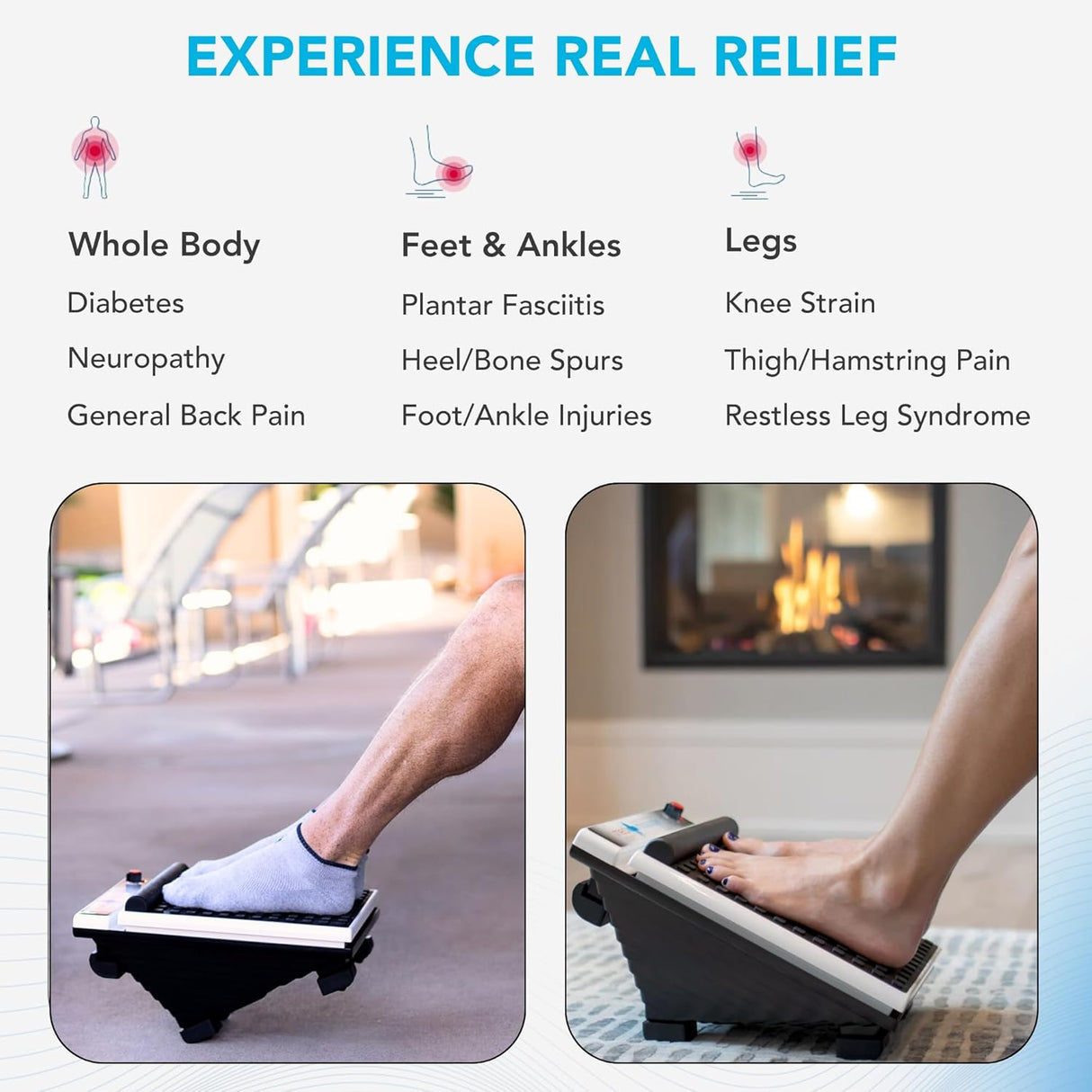 MedMassager Foot Massager Plus | Deep Tissue Massage Therapy, at-Home Massager, Dual Speed, Portable & Compact, Fast Relief from Neuropathy