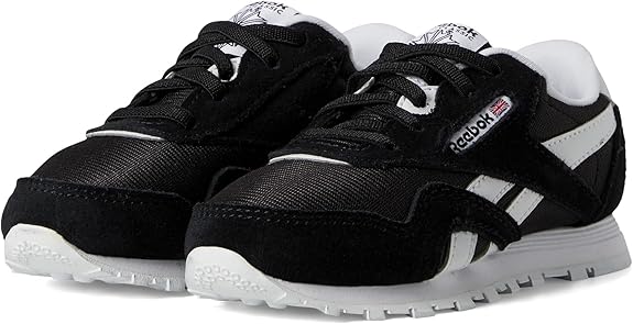 Reebok Baby Boy's Classic Nylon Sneaker-Size 7.5- Black