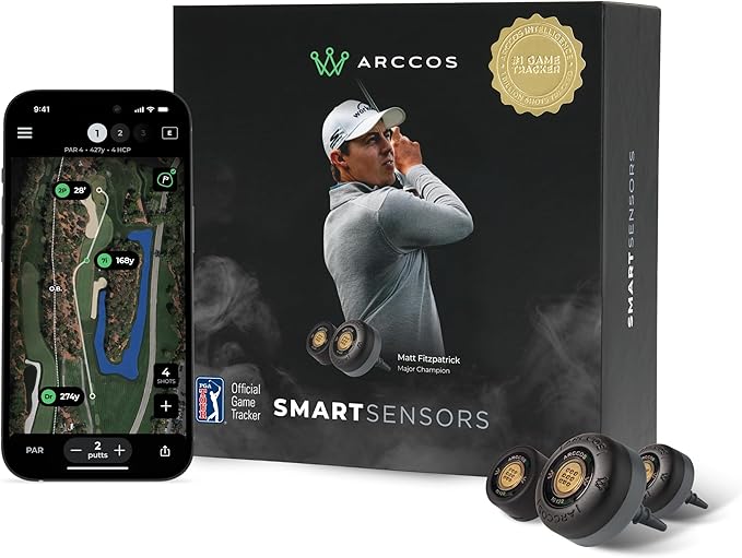 Arccos Smoke Smart Sensors Gen4 (Gen 4, Smoke/Black)(Missing 1 Sensor)