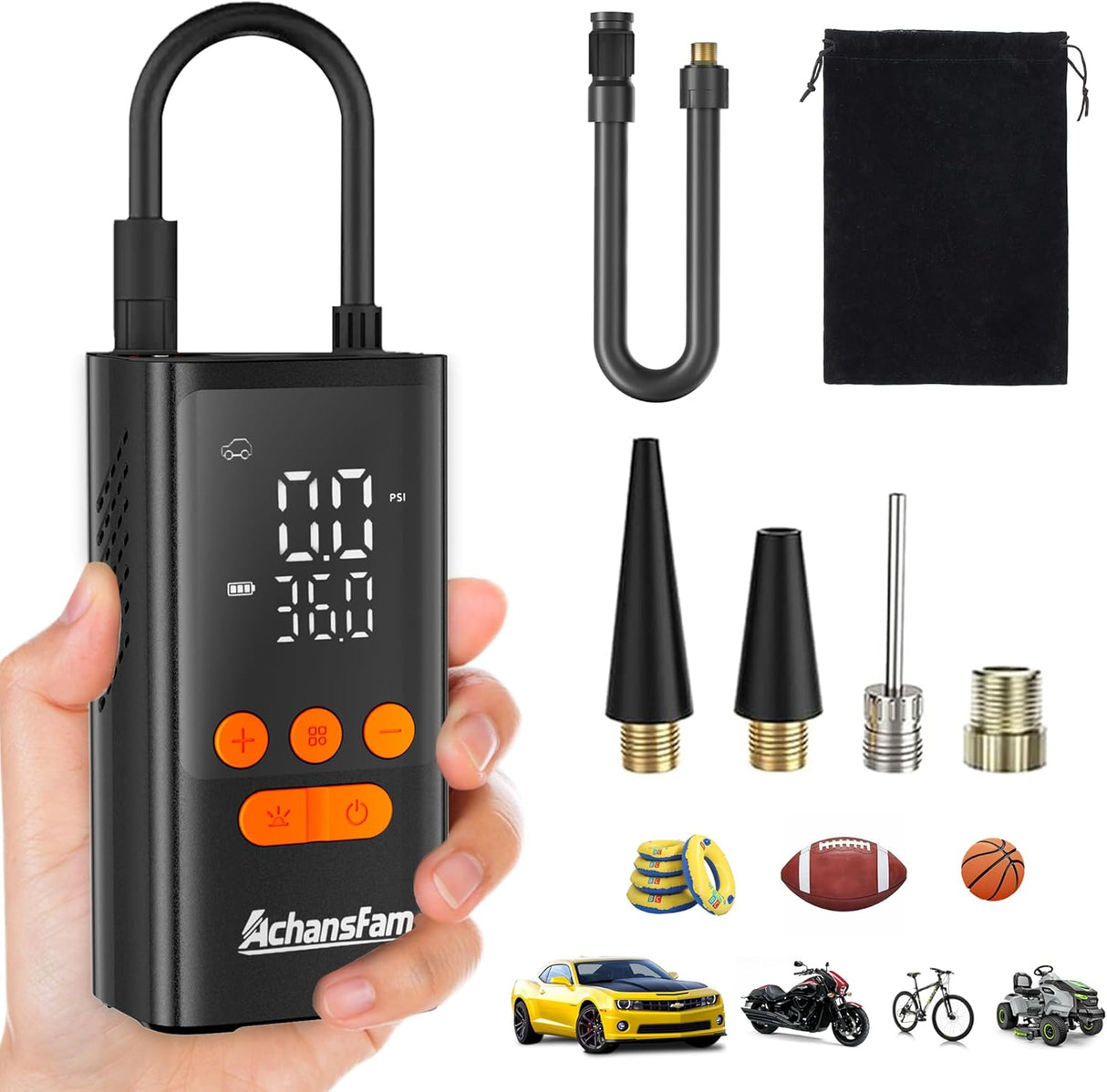 Achansfam L9 Tire Inflator Portable Air Compressor