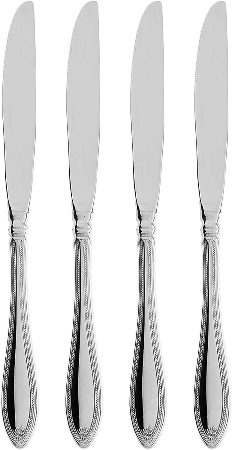 Oneida Sheraton Fine Flatware Dinner Knives, Set Of 4