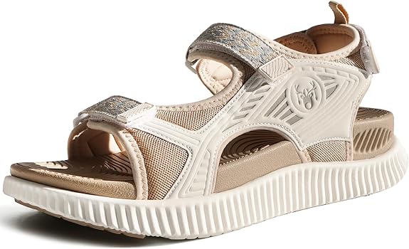 KuaiLu Women's Orthopedic Walking Sandals Recovery Sport Outdoor Hiking Water Sandals Thick Athletic Cushion Adjustable Strap Sandals with Comfortable Plantar Fasciitis Arch Support Size: 8.5