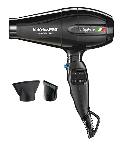 BaBylissPRO Nano Titanium Italian Portofino Hair Dryer - Professional 2000 Watt Blow Dryer