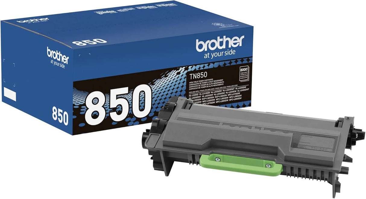 Brother Genuine High Yield Toner Cartridge, TN850