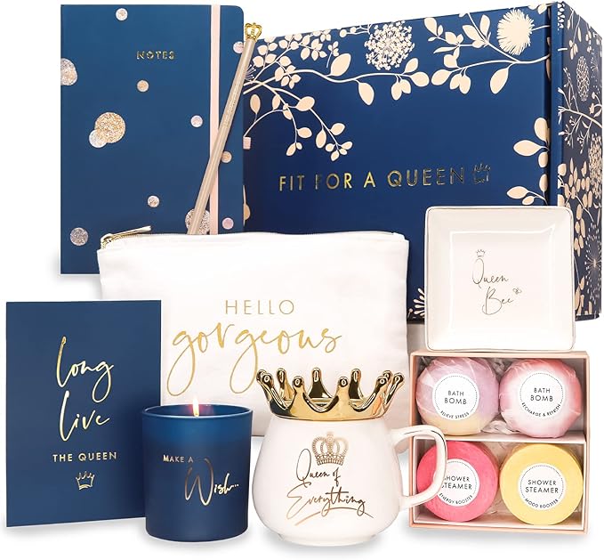 Royal Gift Basket for Women - Luxury Gifts for Women Designed in Britain – High-end Unique Gift Box for Women Friend, Wife, Mom, Sister