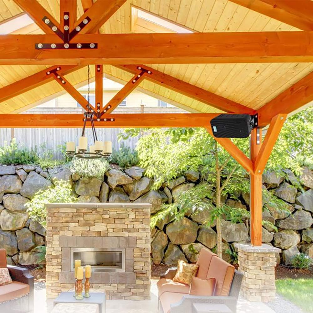 Pyle Home Dual Waterproof Outdoor Speaker System - Black