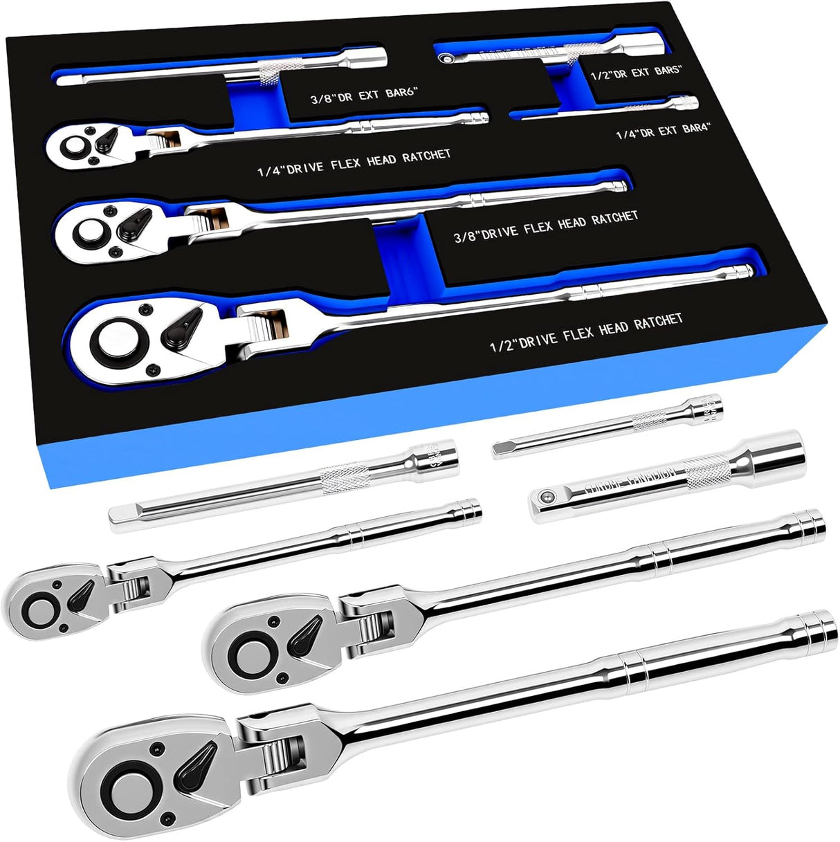 6-Piece Flex Head Ratchet Set