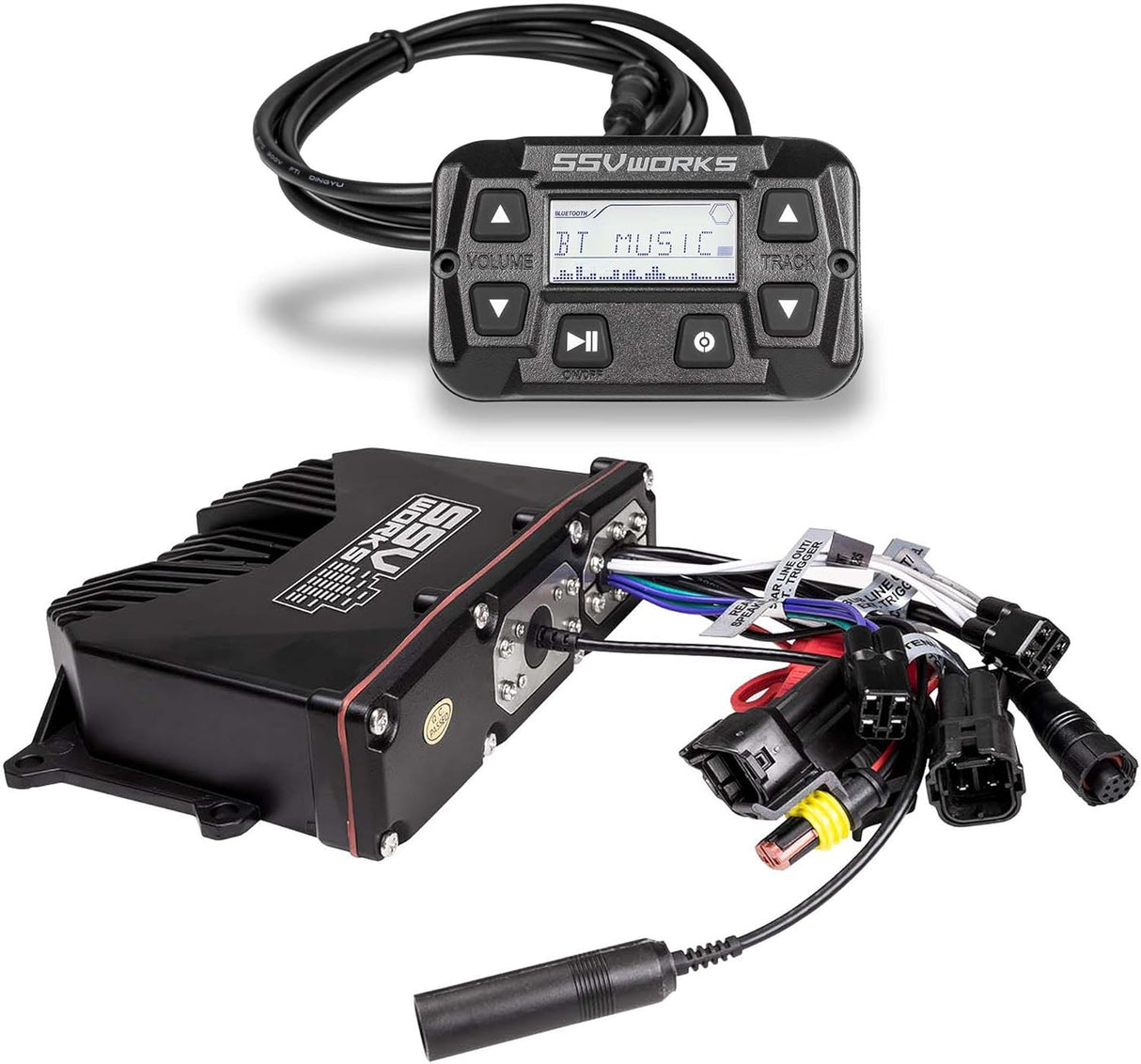 SSV Universal Bluetooth Media-Controller with LCD-Display w/Trim Ring