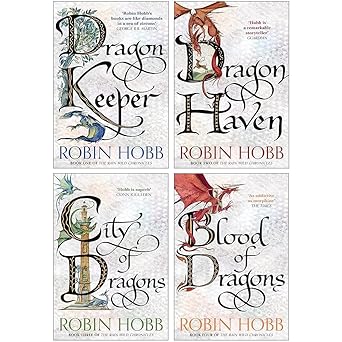 The Rain Wild Chronicles 4 Books Collection Set By Robin Hobb (Dragon Keeper, Dragon Haven, City of Dragons & Blood of Dragons) Paperback