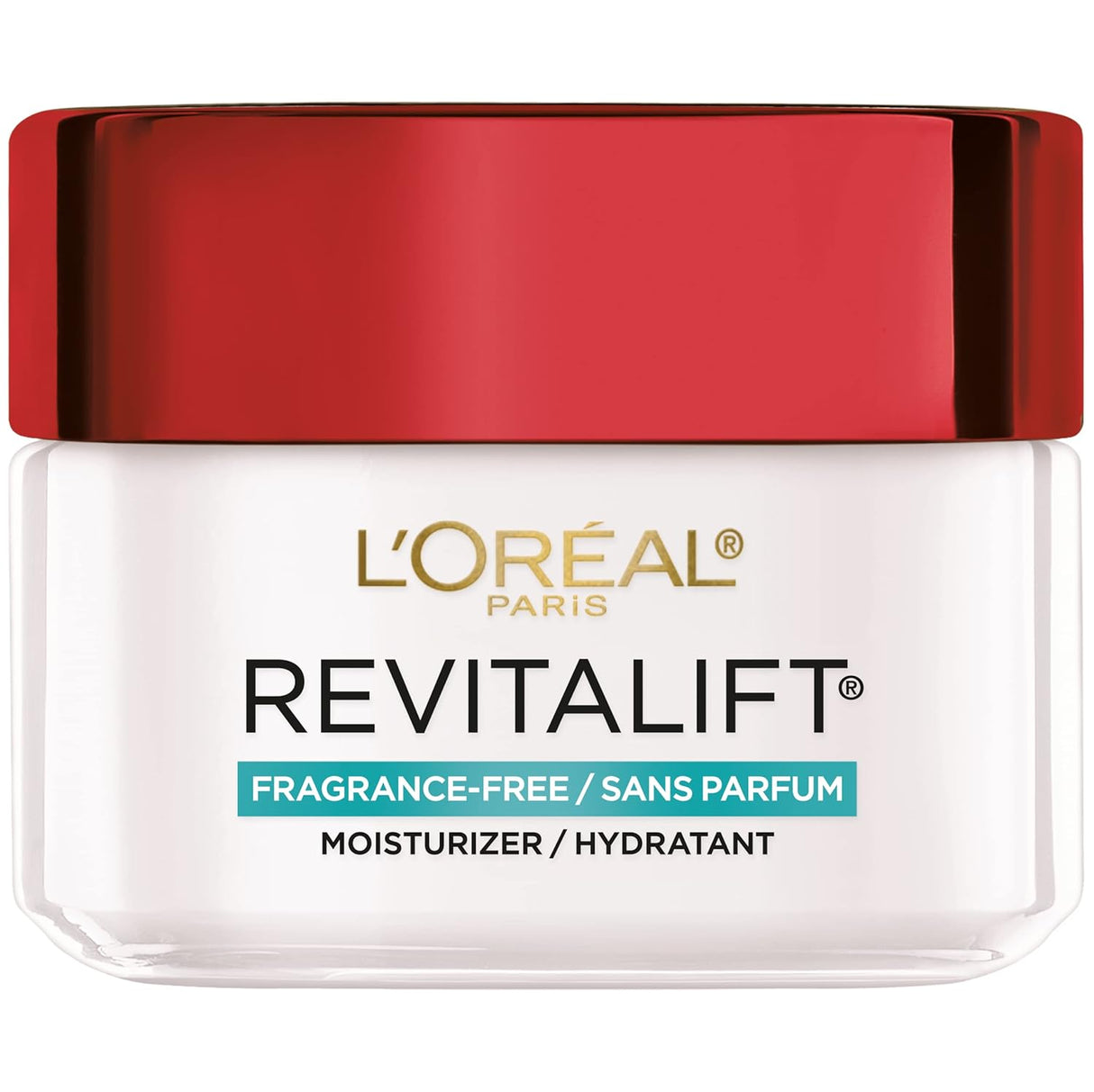 L’Oreal Paris Revitalift Anti Aging Face and Neck Cream, Smoothing and Firming Moisturizer for 24HR Hydration, Fragrance Free, 1.7 Oz