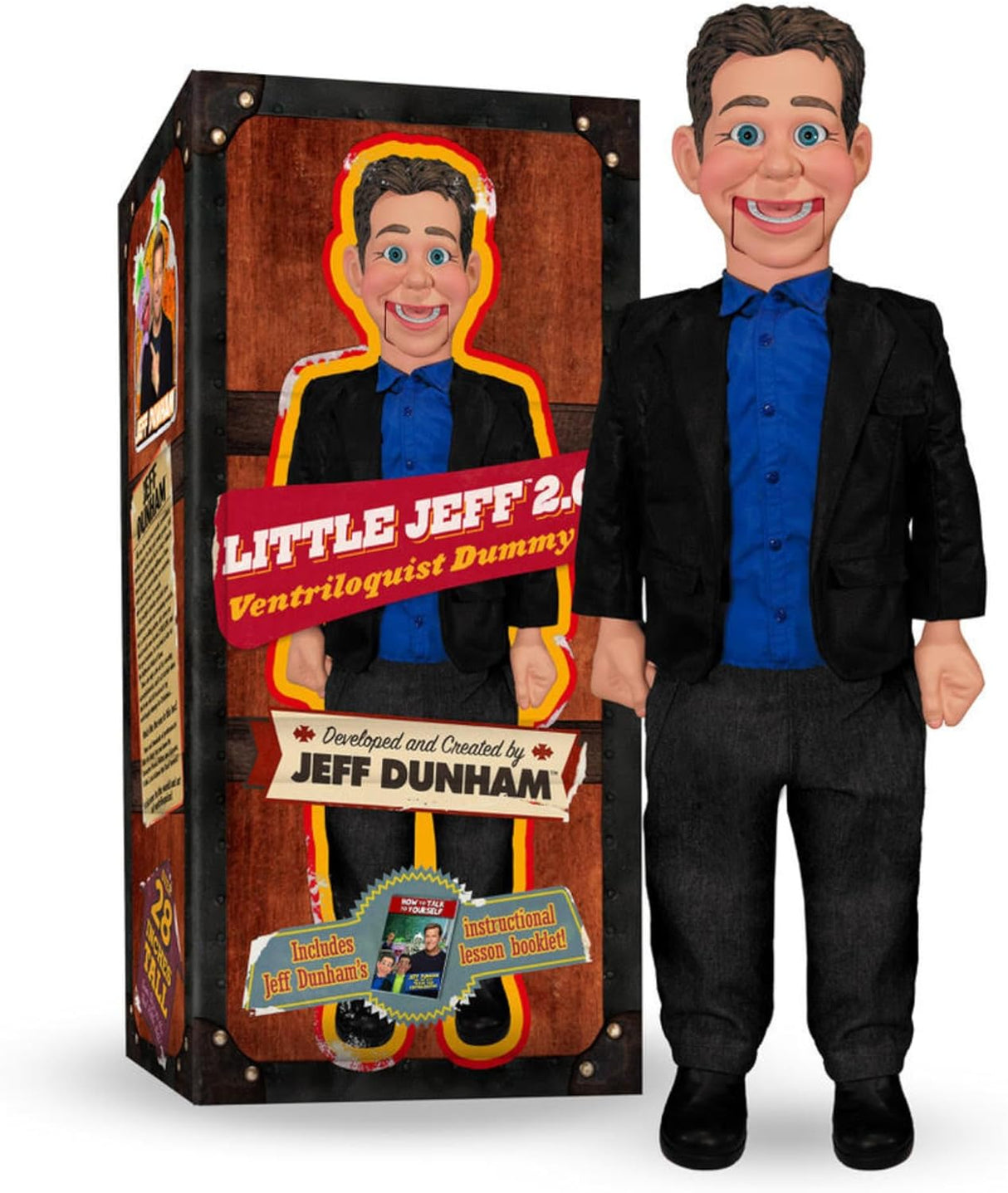 Jeff Dunham - 22" Little Jeff 2.0 Ventriloquist Dummy | Perfect Puppet Gift for Performing and Collection