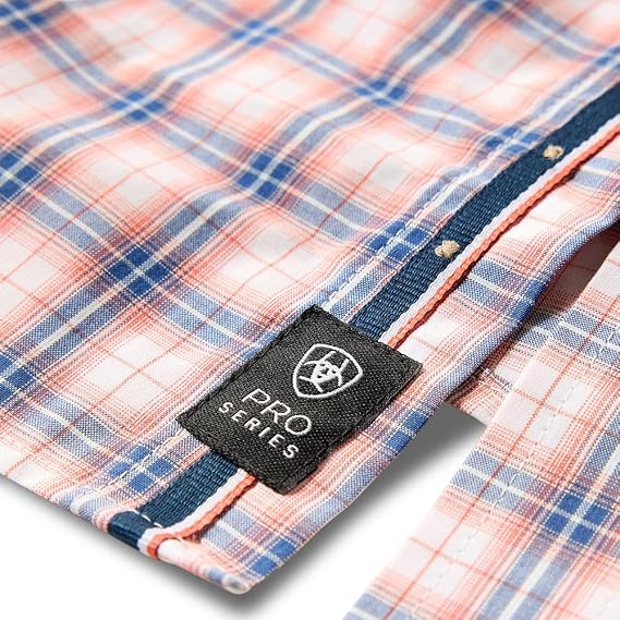 ARIAT Men's Pro Series Nathan SS Shirt in Key Largo Multi Plaid - 2XL