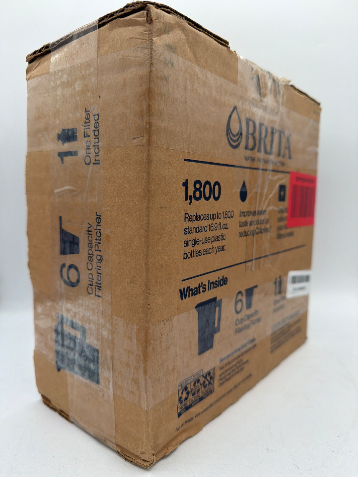 Brita Metro Water Filter Pitcher with SmartLight Change Indicator, BPA-Free ( 6 - cup )