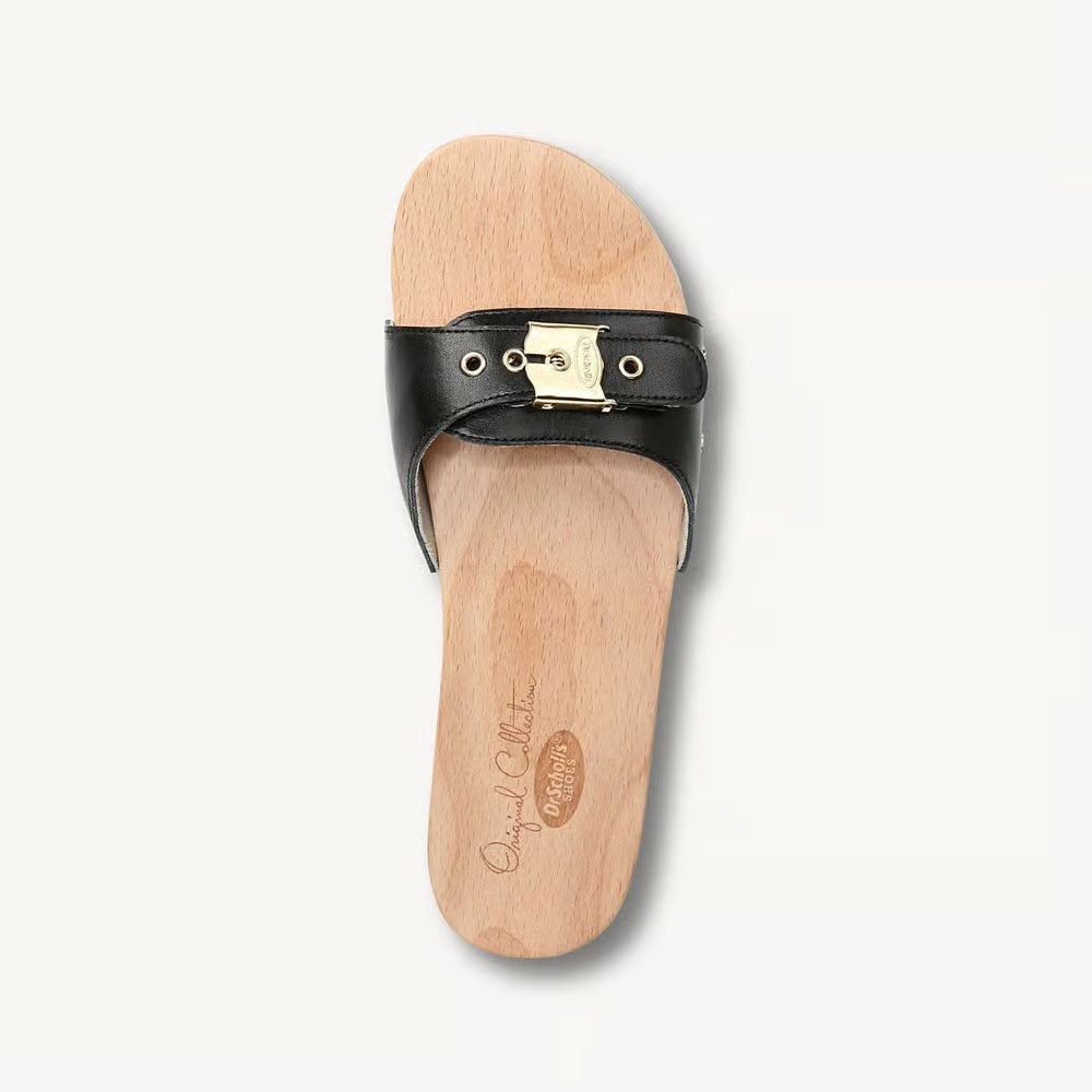 DR SCHOLLS Original Black Giraffe Women's Slide - Size 7 M