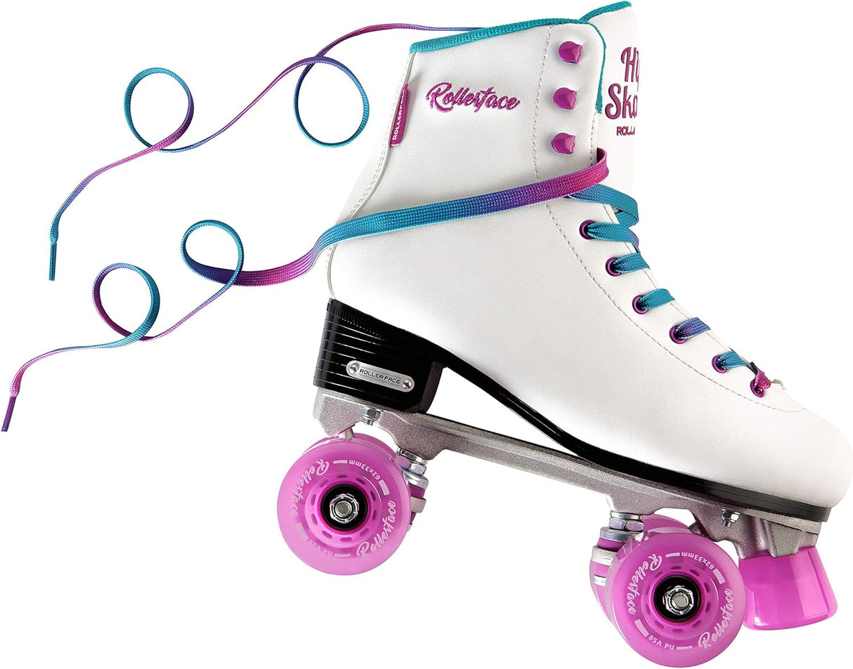 Rollerface HipSkates White, Women’s Outdoor Roller Skates Size: 9